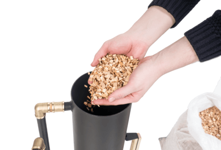 Расход щепы 95 грамм/час